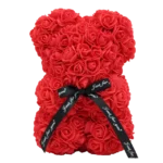 Medveď z ruží červený - 25 cm