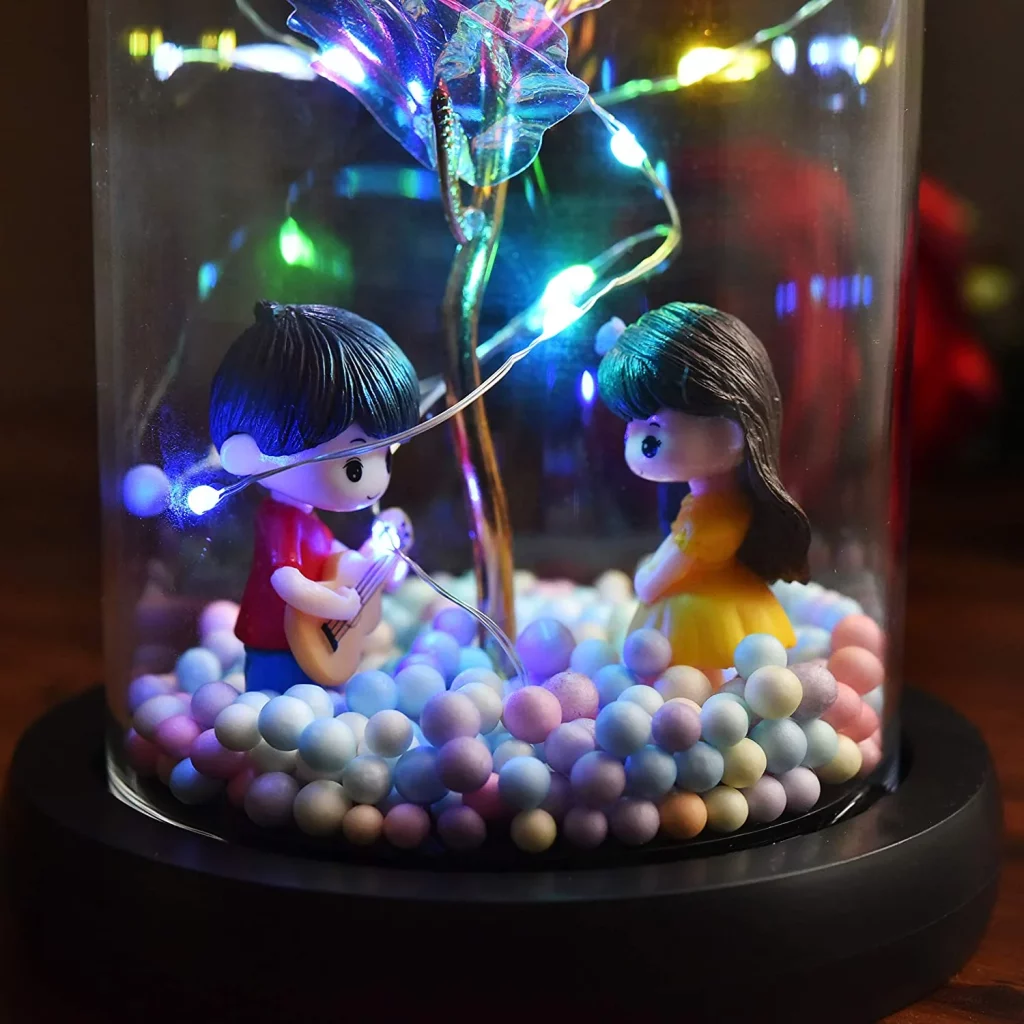 Večná premium ruža v skle