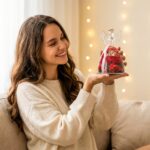 Trojitý Anjel večného života UART.SK – tri červené ruže v ručne fúkanom skle